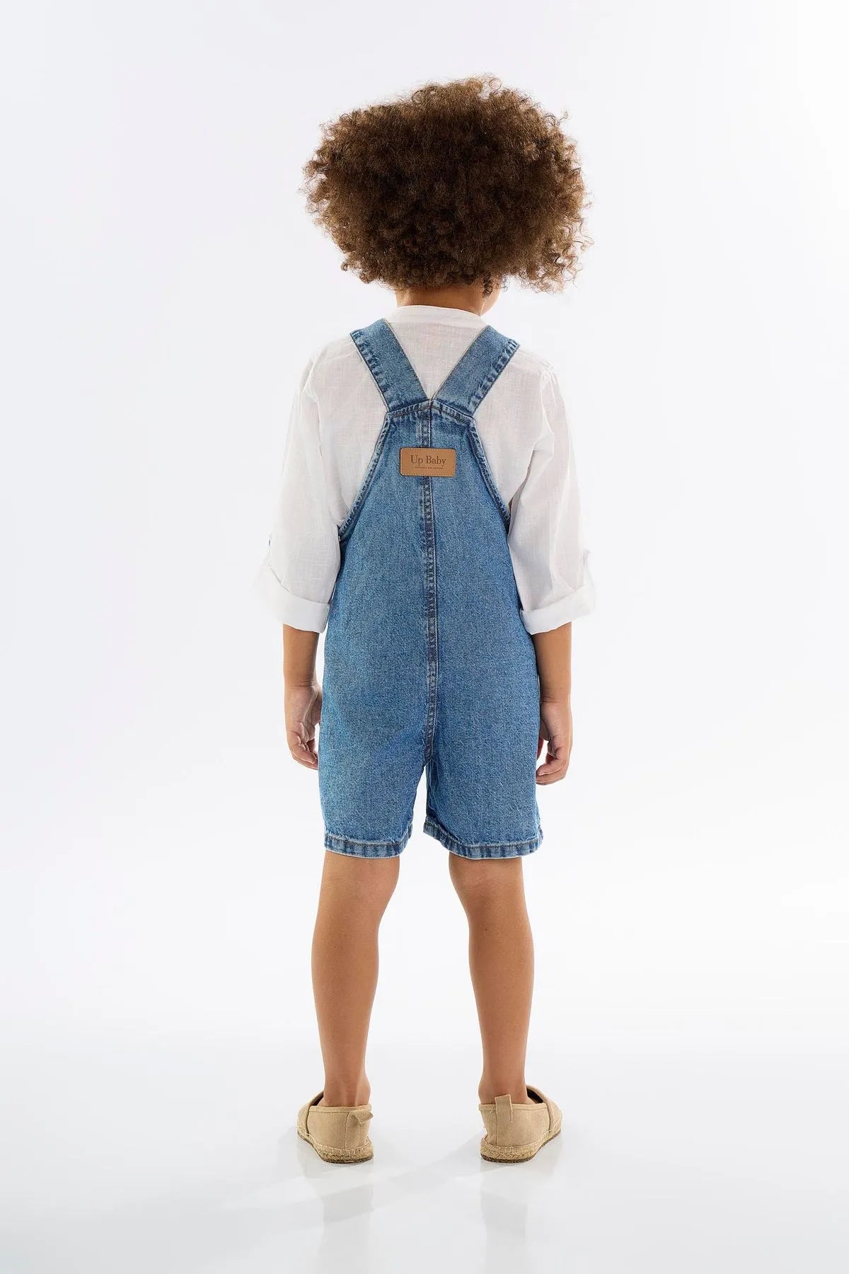 JARDINEIRA JEANS UNISSEX UPBABY