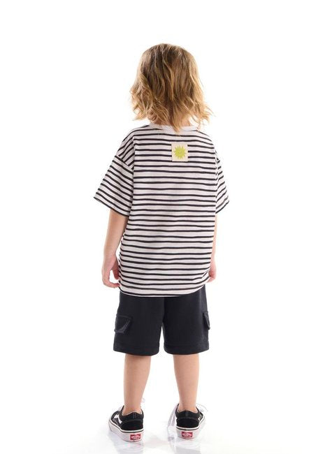 CONJUNTO INFANTIL PARA MENINO DINO COM CAMISETA E BERMUDA (BRANCO)
Ref: 62256