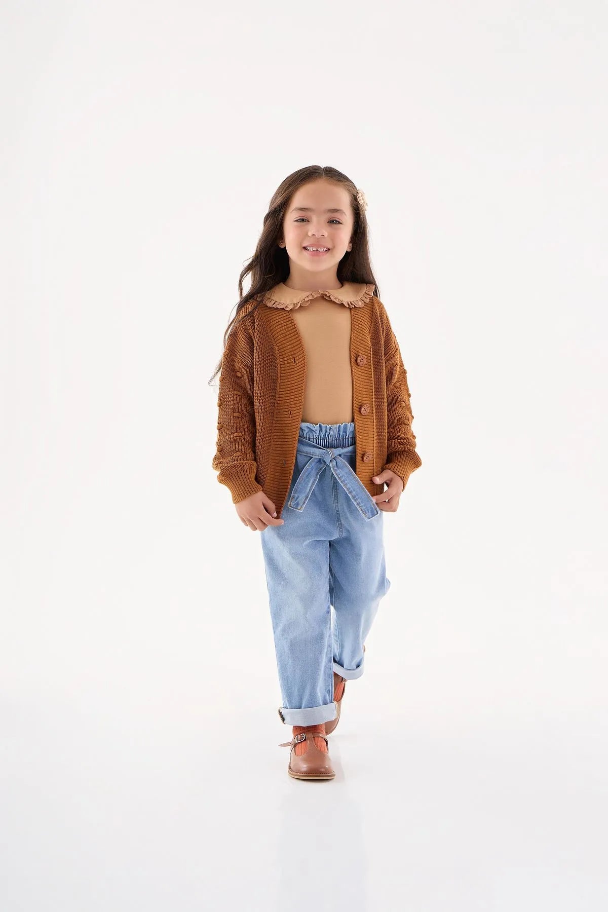 CALÇA JEANS CLOCHARD INFANTIL MENINA