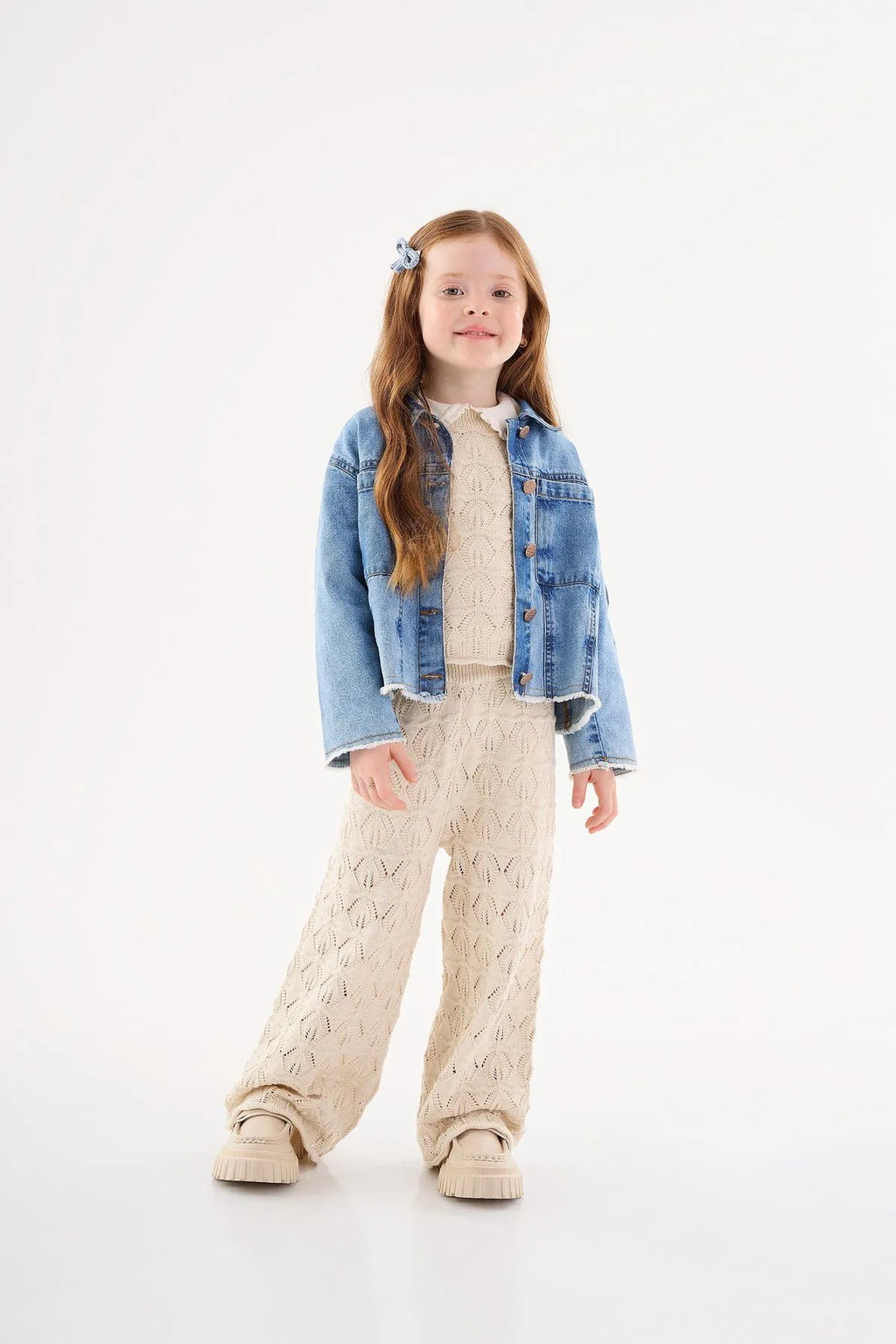 JAQUETA JEANS INFANTIL MENINA