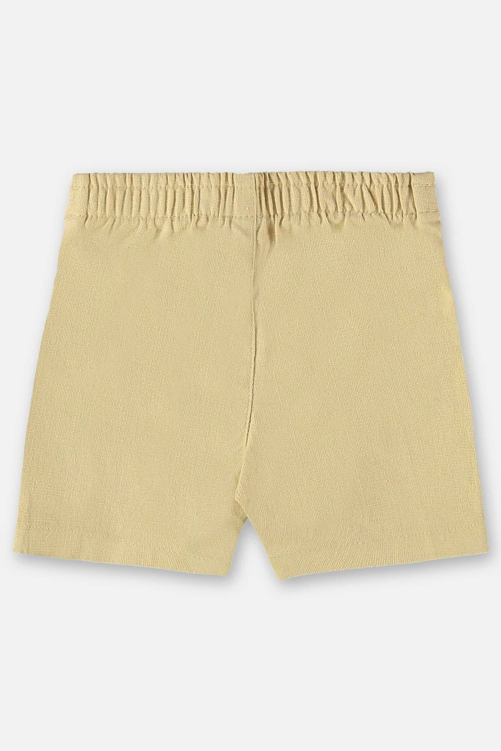 BERMUDA PARA BEBÊ MENINO EM LINHO