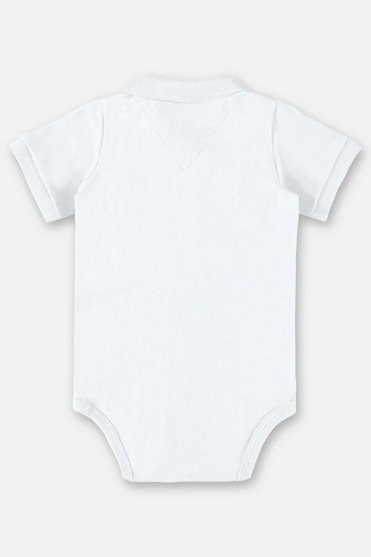 BODY POLO EM SUEDINE PARA BEBÊ MENINO