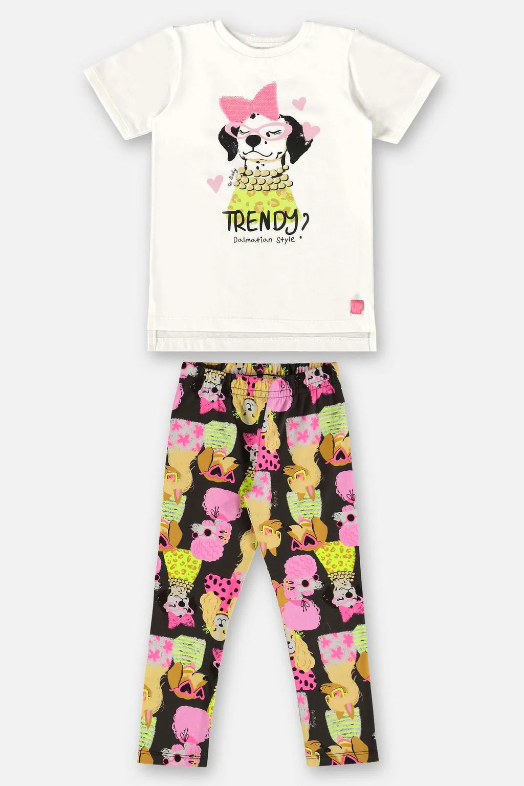 CONJUNTO BLUSA EM MEIA MALHA E CALCA COTTON