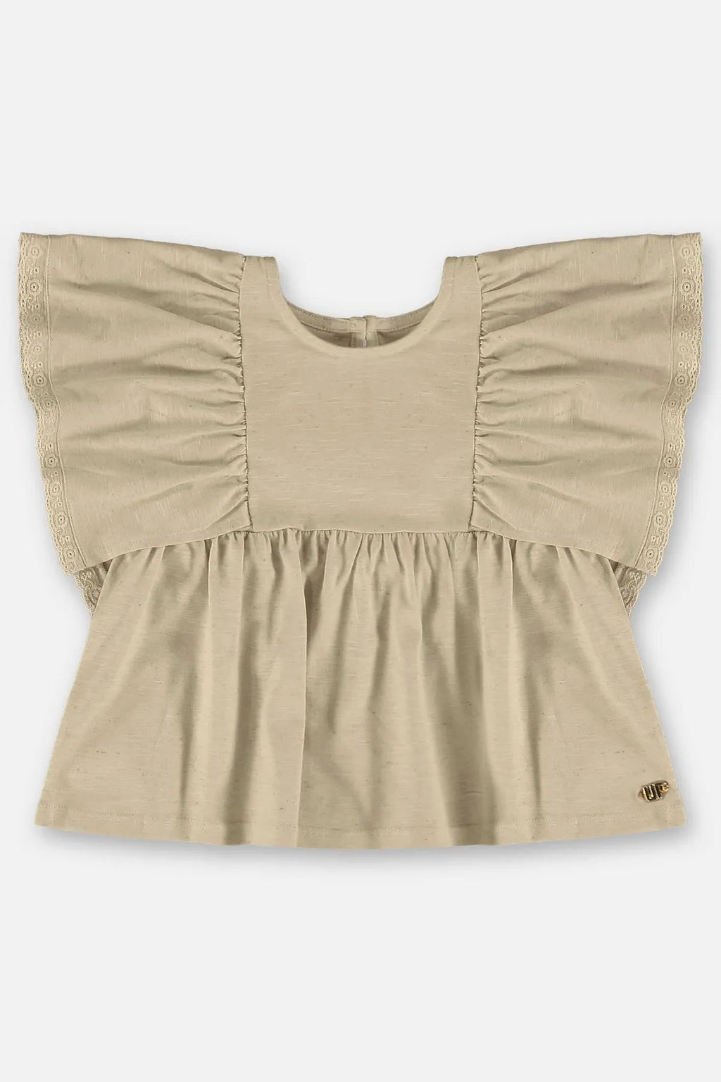 BLUSA INFANTIL EM MEIA MALHA LINHO FLAMÊ