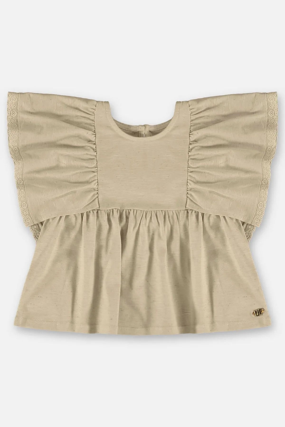 BLUSA INFANTIL EM MEIA MALHA LINHO FLAMÊ