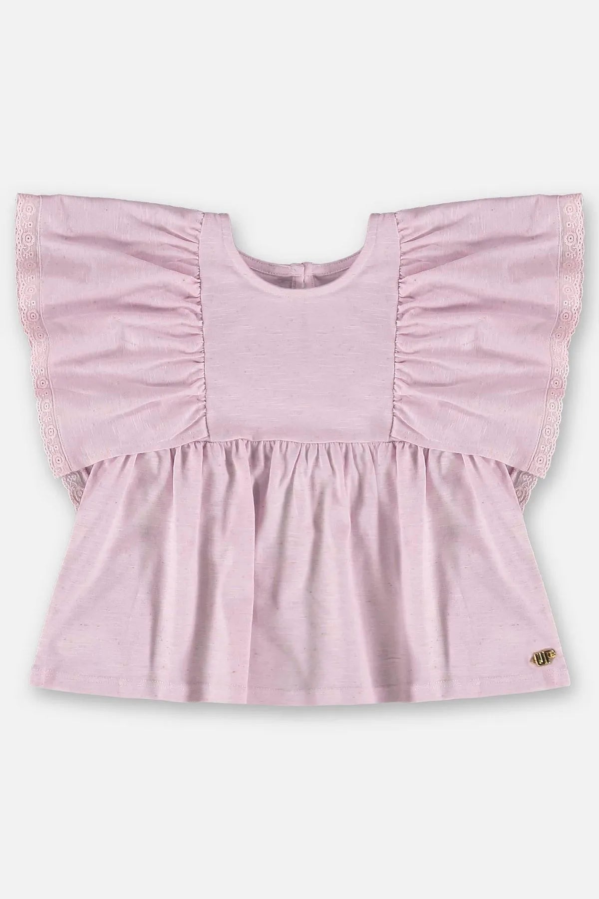 BLUSA INFANTIL EM MEIA MALHA LINHO FLAMÊ