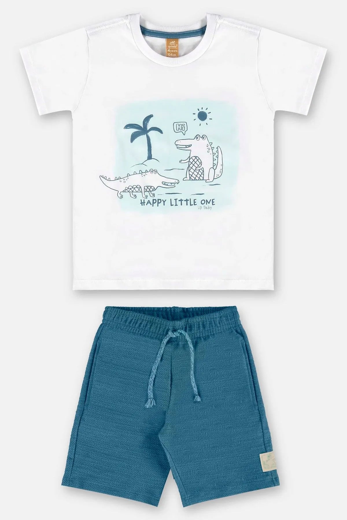 CONJUNTO INFANTIL MENINO COM CAMISETA E BERMUDA UPBABY