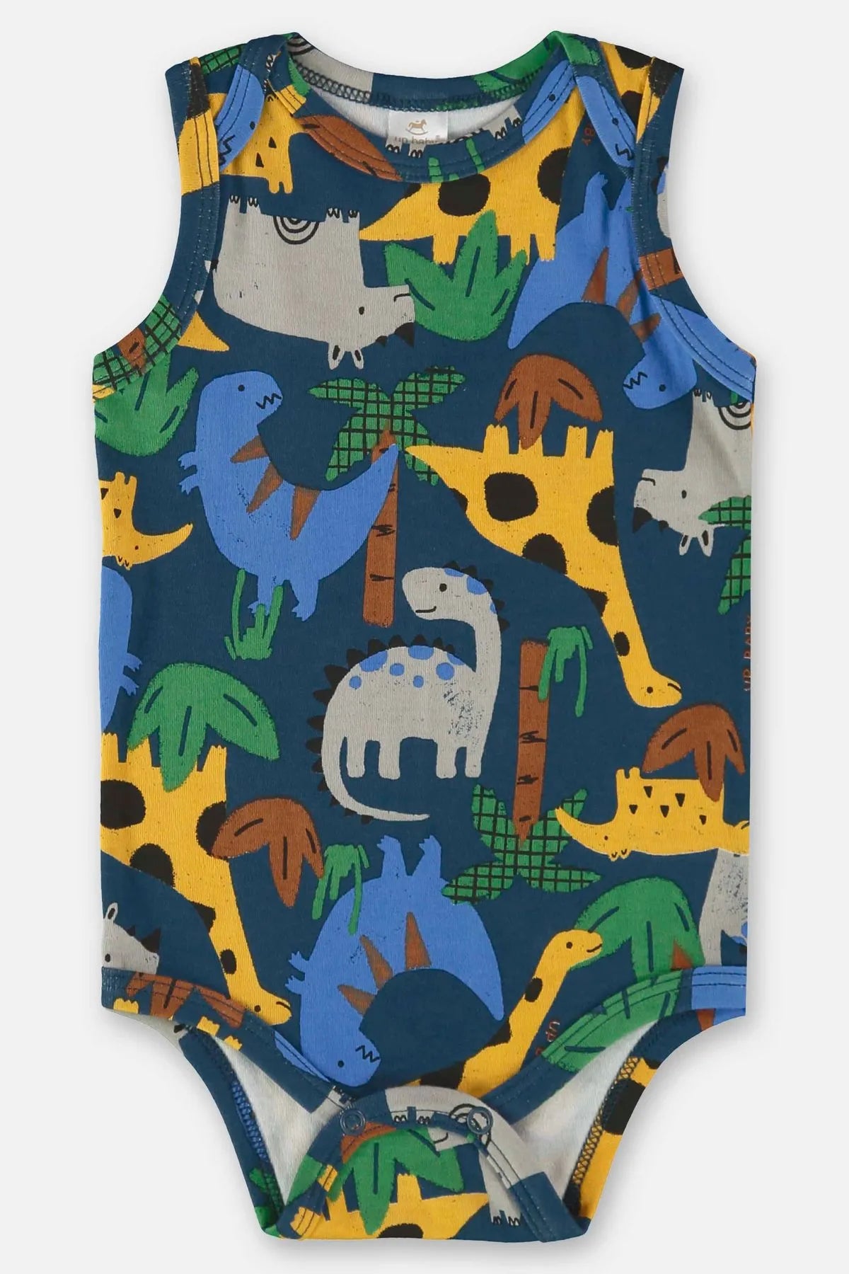 BODY REGATA PARA BEBÊ MENINO EM SUEDINE UPBABY ESSENCIALS