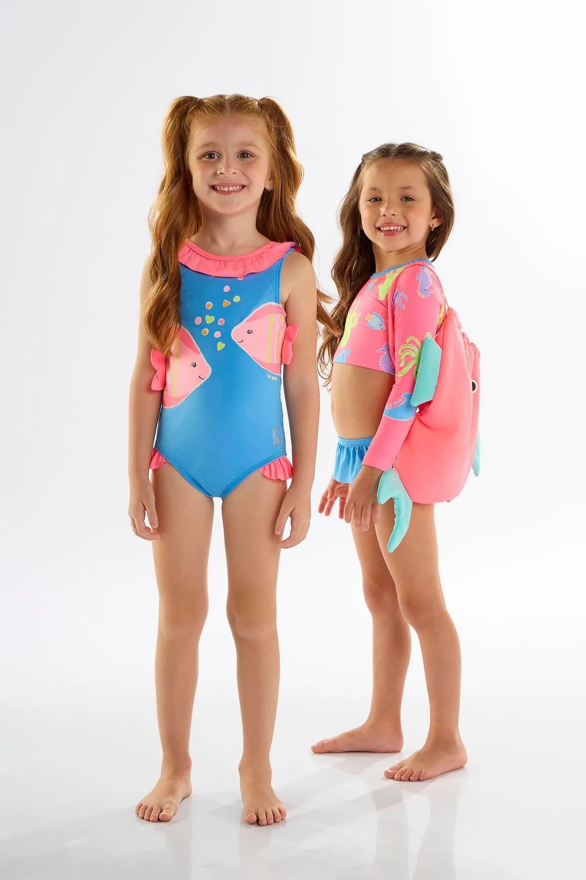 BIQUÍNI INFANTIL MANGA LONGA EM MALHA FPS+50 COM FORRO