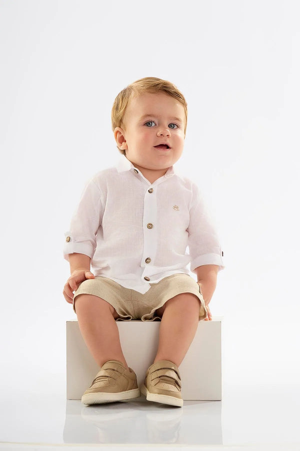 CAMISA MANGA LONGA EM TECIDO Algodão UPBABY 45570