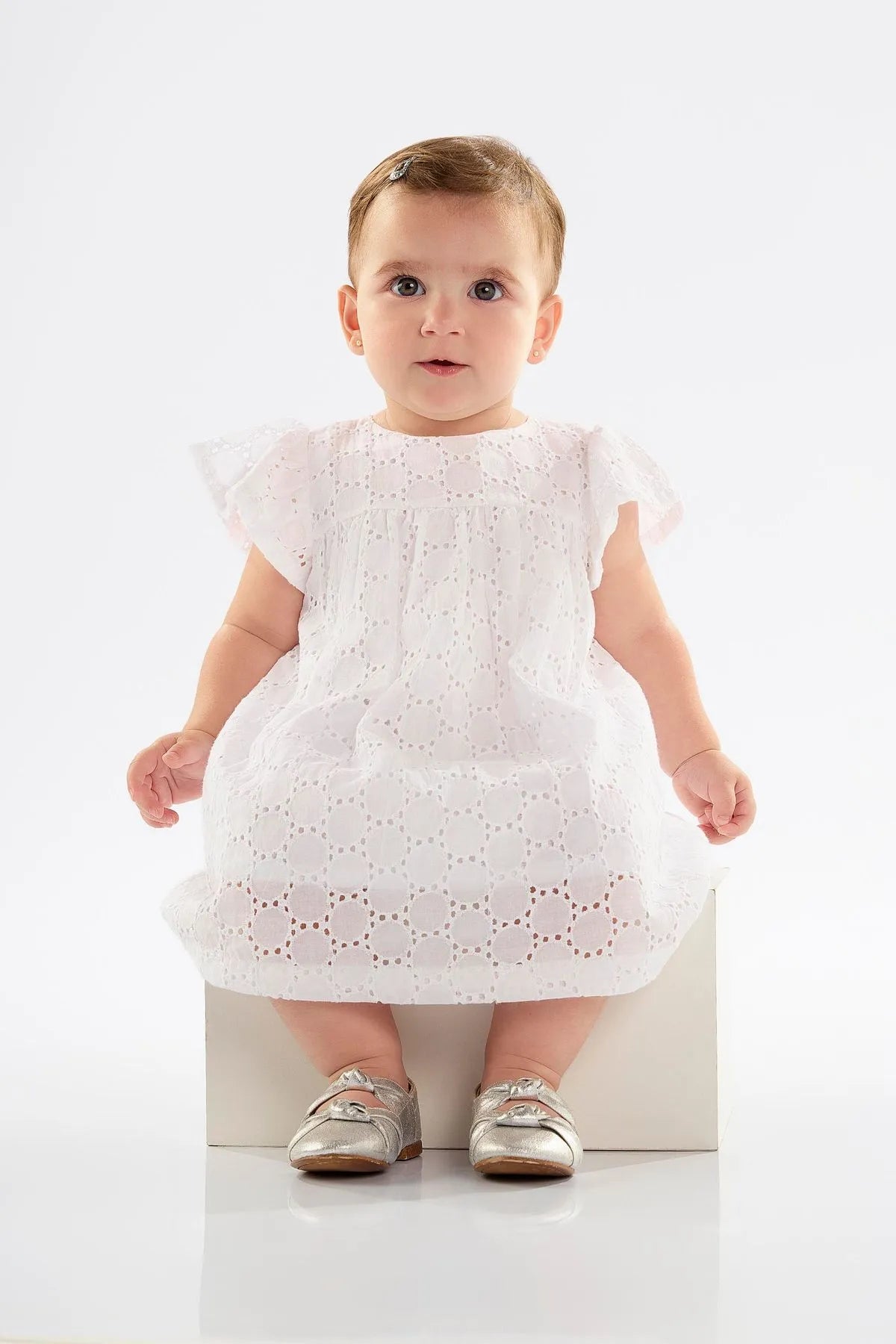 VESTIDO PARA BEBÊ EM LAISE COM FORRO UPBABY
