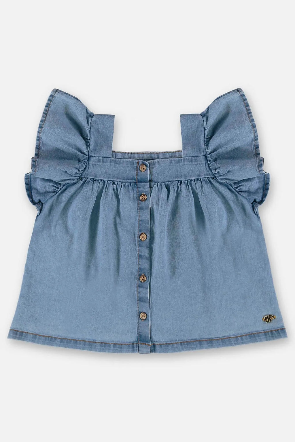 BLUSA MANGA CURTA JEANS COM ELASTANO UPBABY 45597