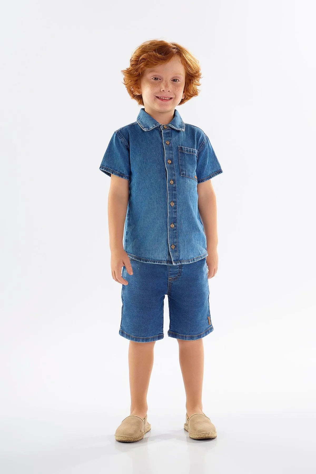 BERMUDA JEANS COM ELASTANO UPBABY REF.45603