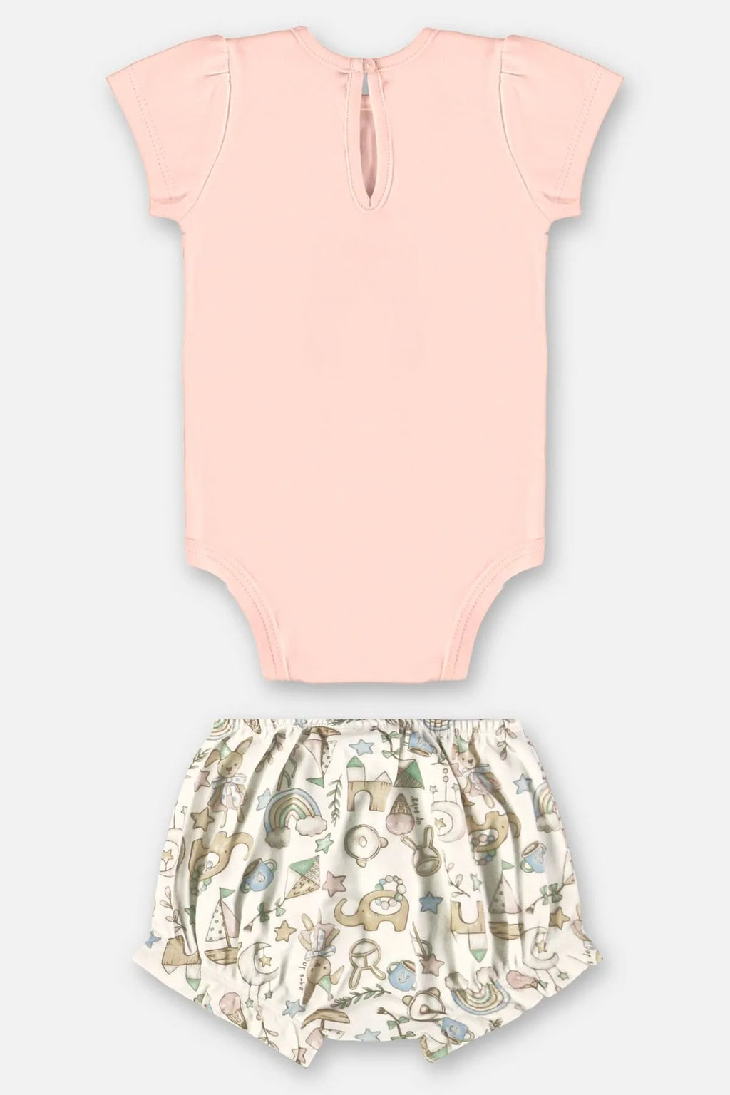 CONJUNTO BODY E SHORT EM SUEDINE CONFY UPBABY REF.45623