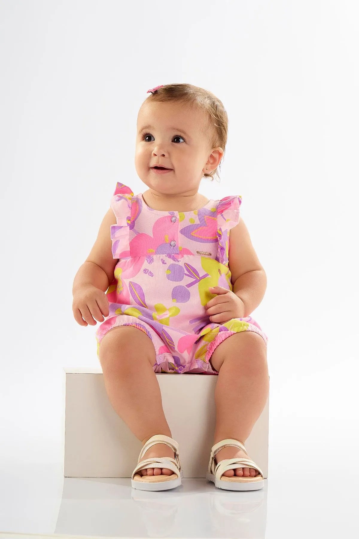 BANHO DE SOL PARA BEBÊ MENINA EM COTTON