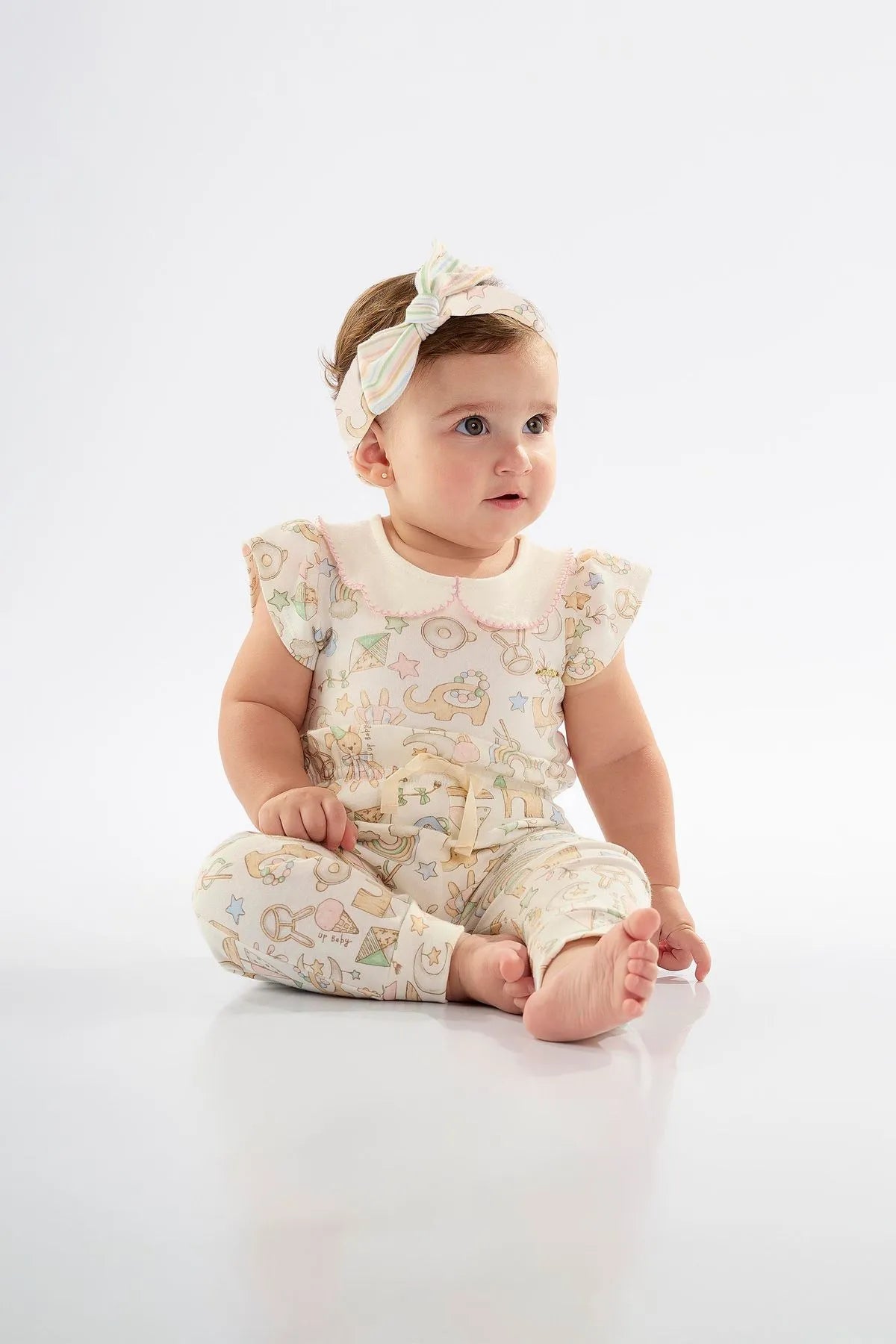 BODY MANGA CURTA EM SUEDINE CONFY UPBABY REF.45625