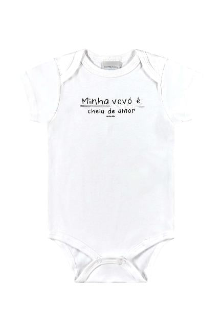 Body Unissex em Suedine para Bebê