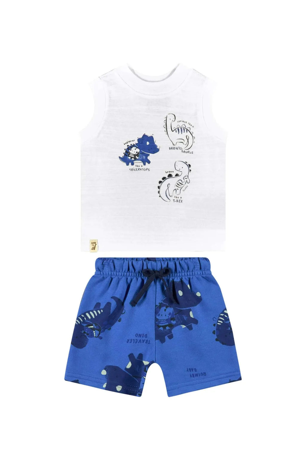 CONJUNTO REGATAMALHA BERMUNDA MOLETOM Quimby