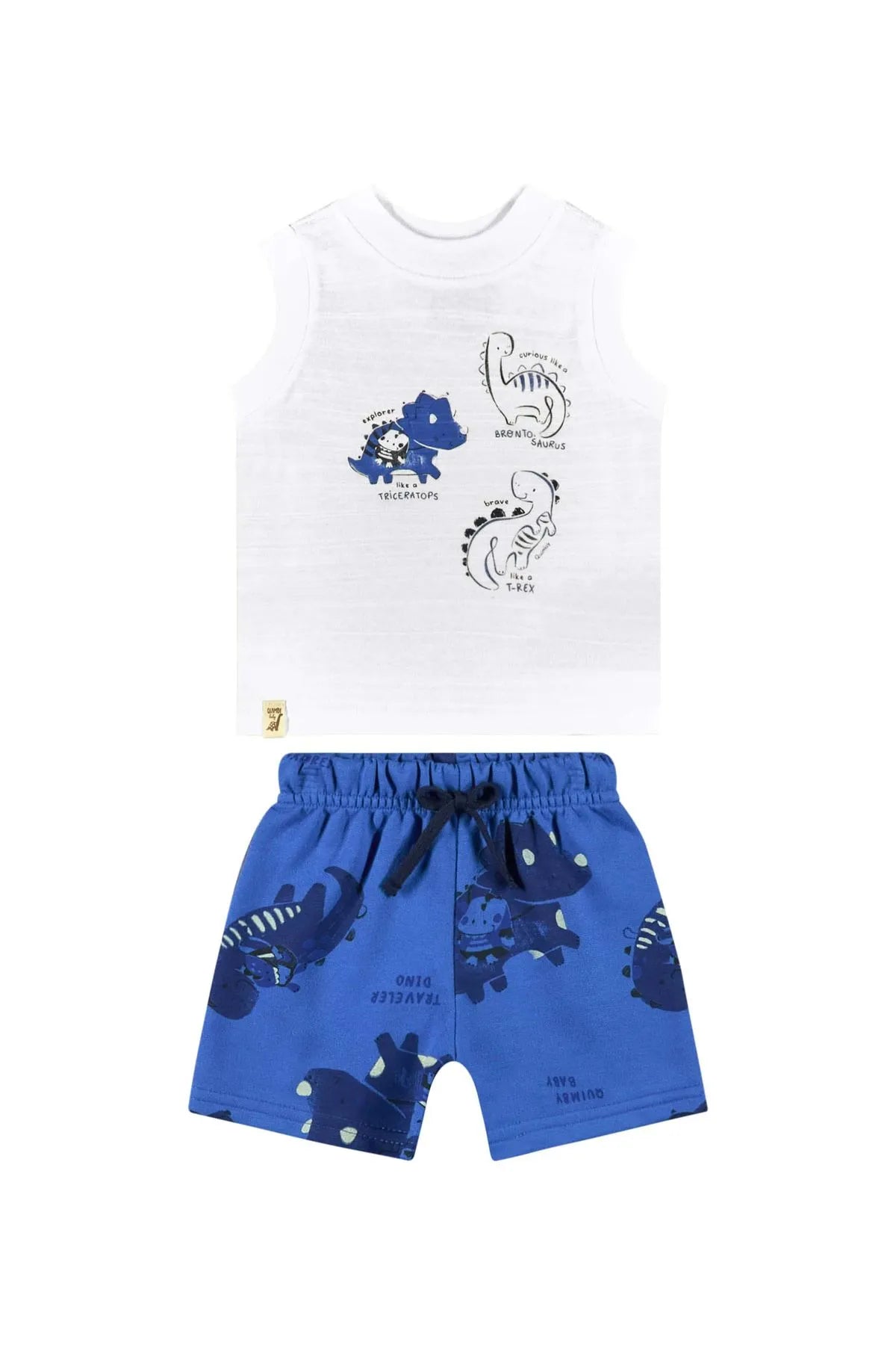 CONJUNTO REGATAMALHA BERMUNDA MOLETOM Quimby