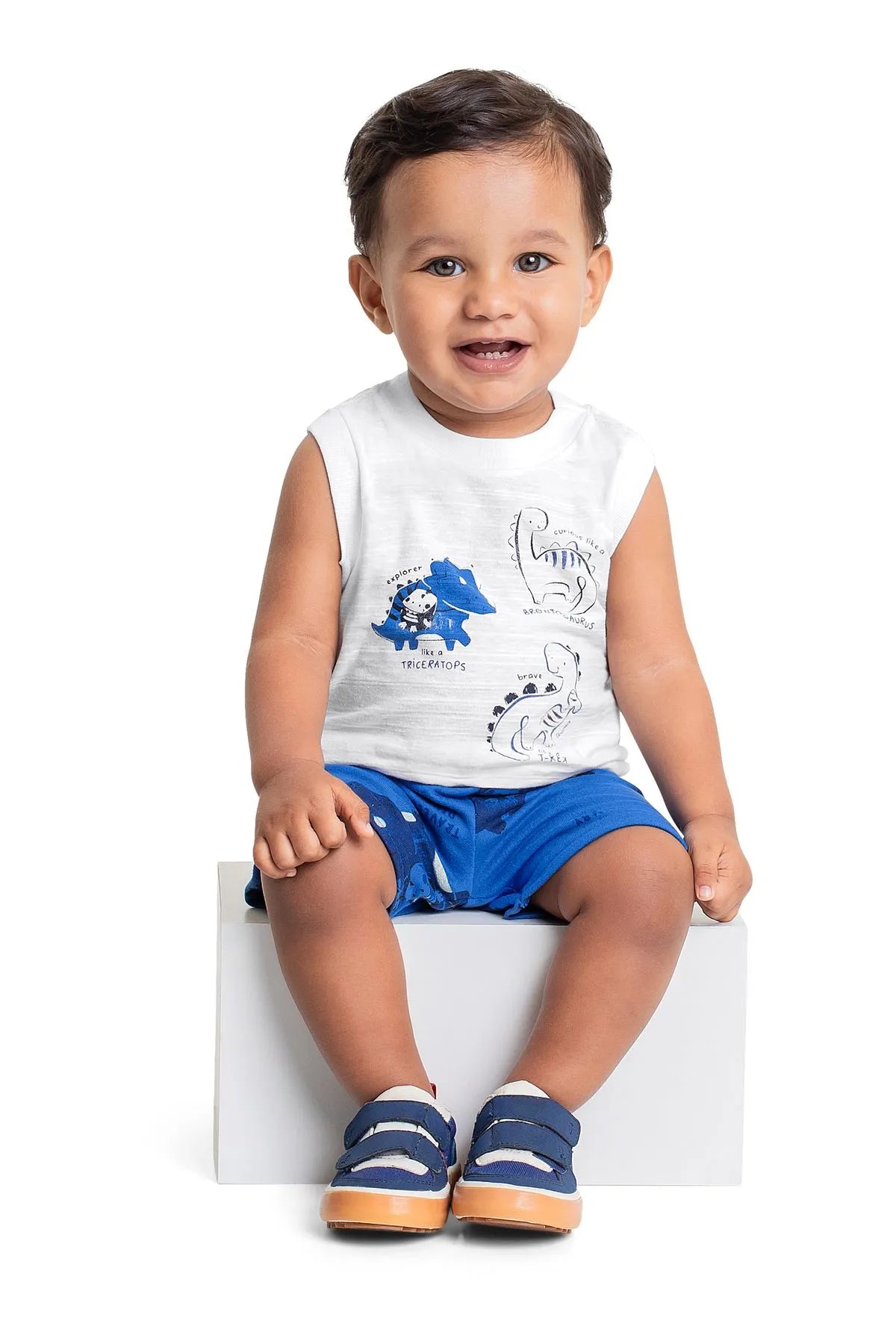 CONJUNTO REGATAMALHA BERMUNDA MOLETOM Quimby