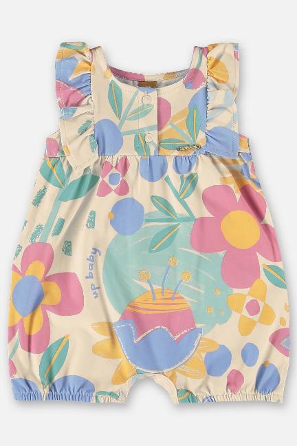 BANHO DE SOL PARA BEBÊ MENINA EM COTTON