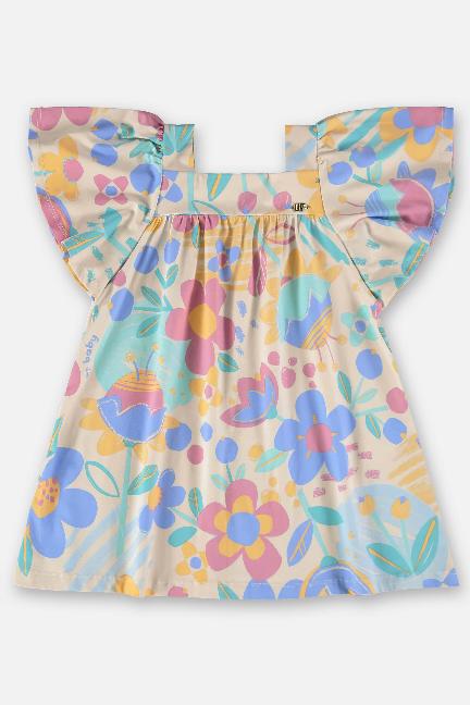VESTIDO MANGA CURTA EM COTTON Ref 45734