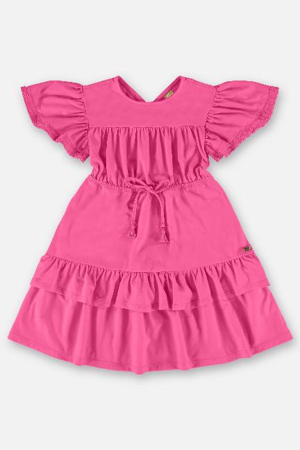 VESTIDO EM MEIA MALHA Rosa UPBABY REF 45736