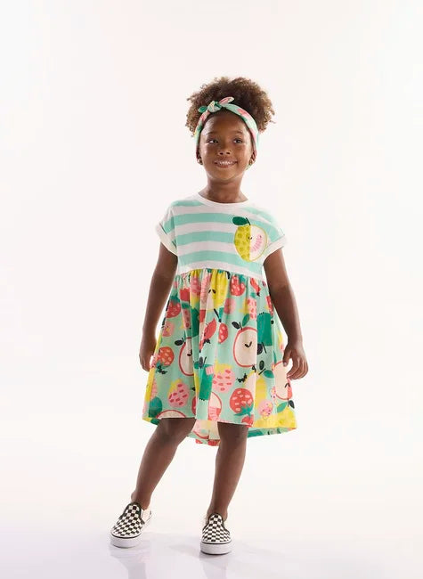 VESTIDO MANGA CURTA EM MEIA MALHA Ref:62218