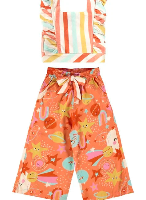 CONJUNTO BLUSA VISCOLINHO CALCA VISCOSE