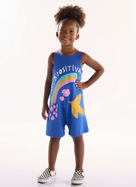 MACAQUINHO INFANTIL PARA MENINA EM MEIA MALHA BEM ME QUER