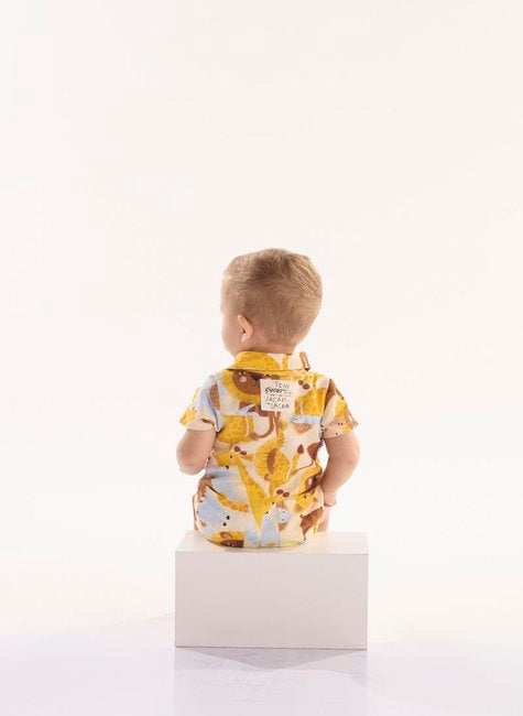 MACAQUINHO SAFARI PARA BEBÊ MENINO EM VISCOLINHO (OFF WHITE)
Ref: 62268