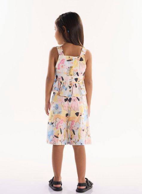 CONJUNTO INFANTIL VISCOLINHO PARA MENINA COM BLUSA E BERMUDA MEU MELHOR AMIGO (OFF WHITE)
Ref: 62213