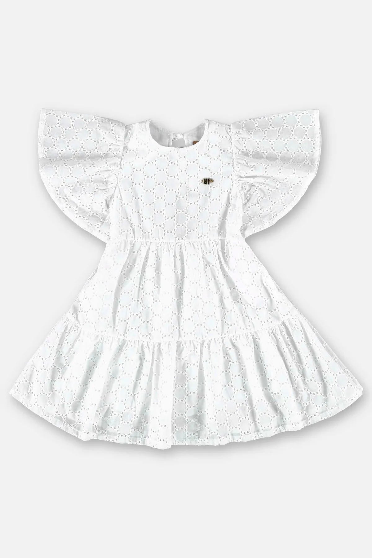 VESTIDO INFANTIL EM LAISE COM FORRO UPBABY