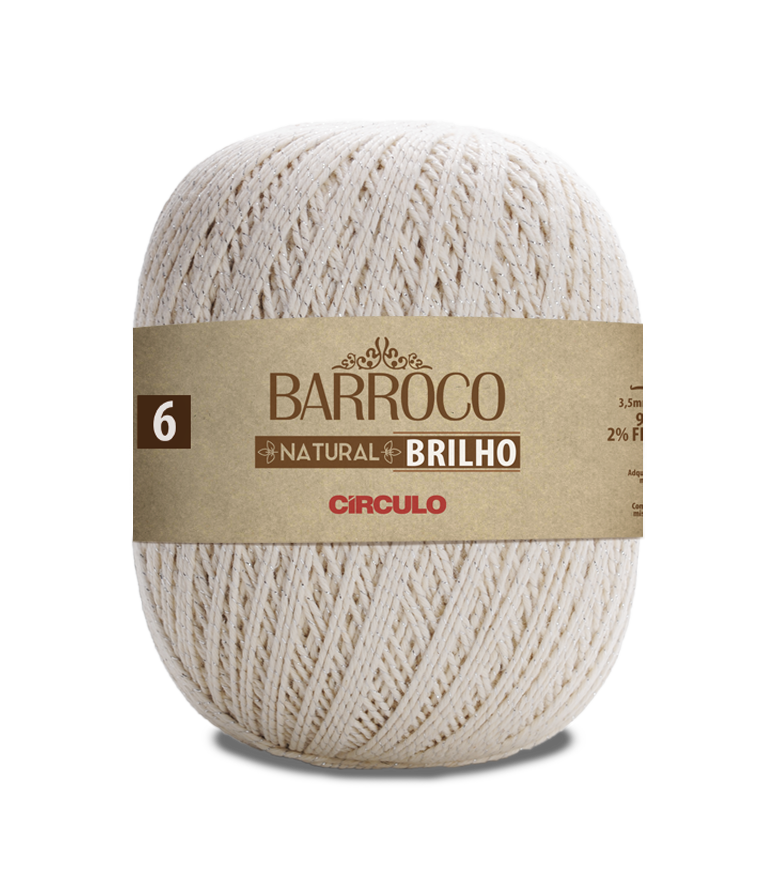 BARROCO NATURAL 4/6 BRILHO PRATA 700G