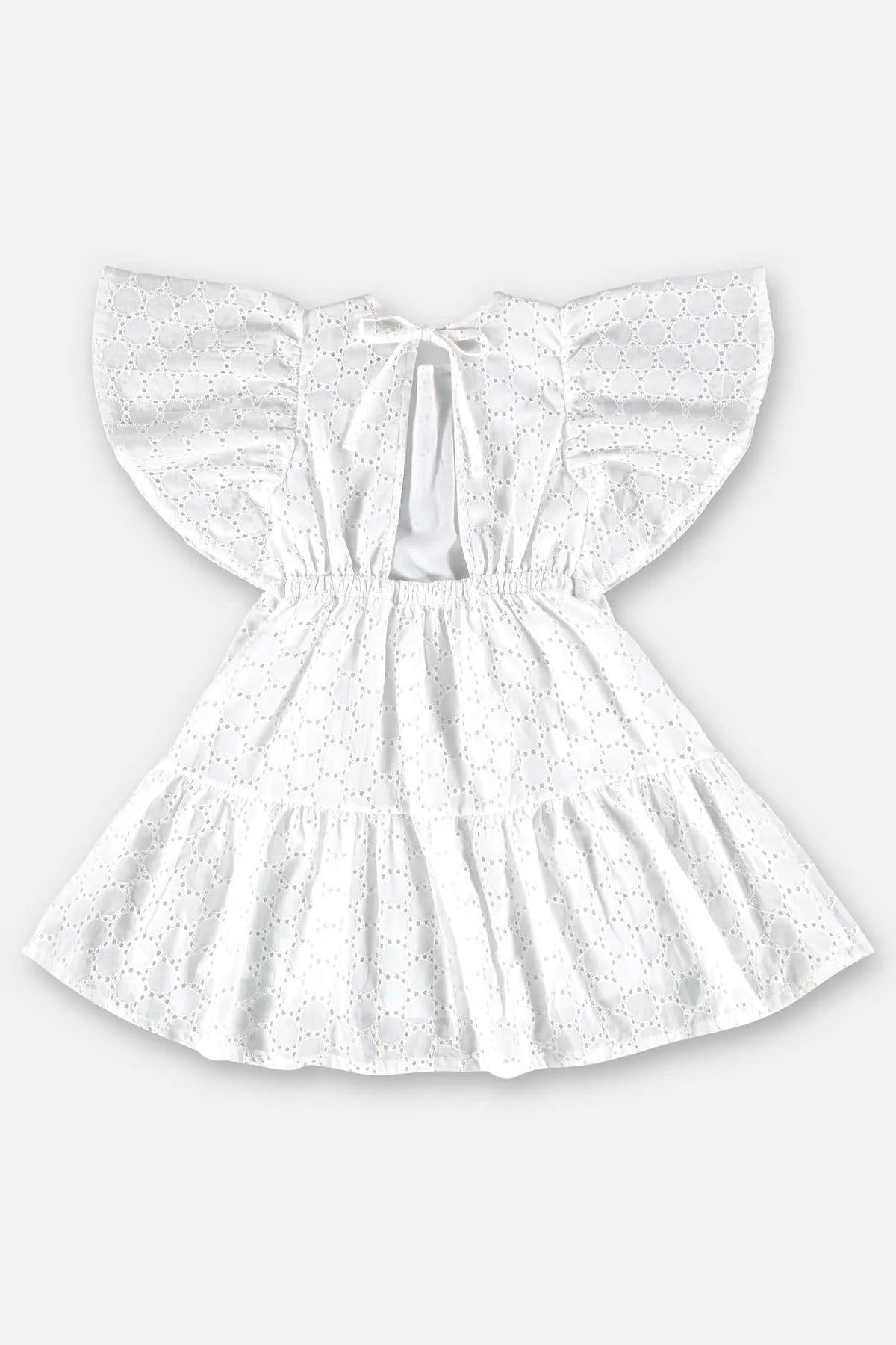 VESTIDO INFANTIL EM LAISE COM FORRO UPBABY