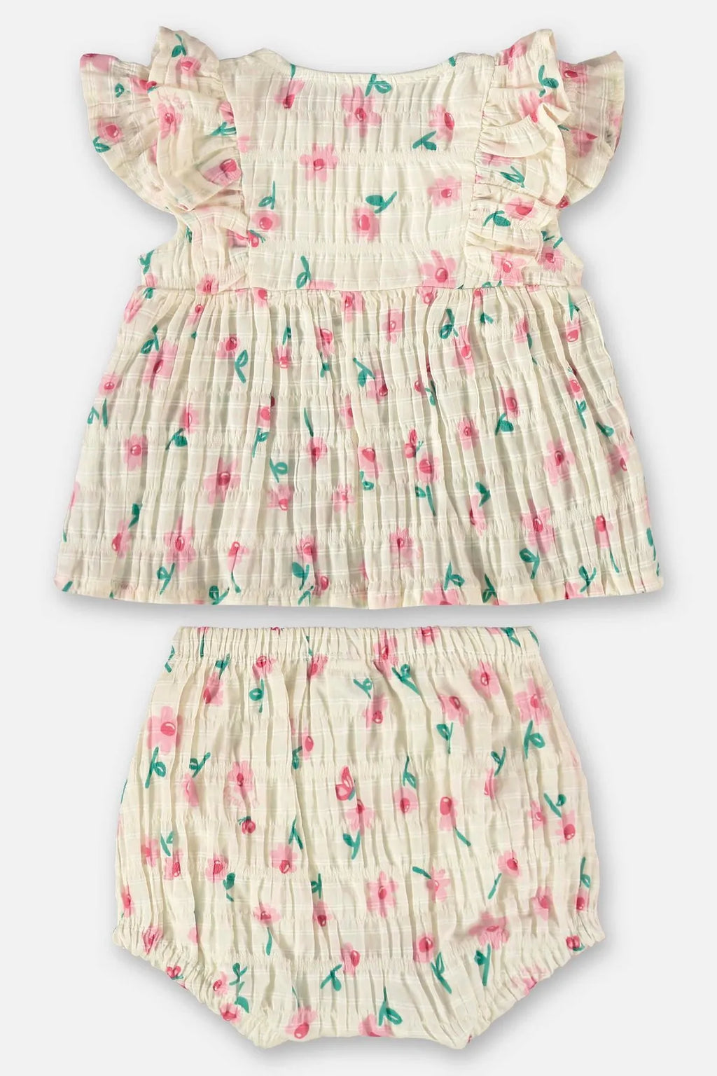 CONJUNTO BLUSA E CALCINHA EM TECIDO PLISADO  Ref: 45733