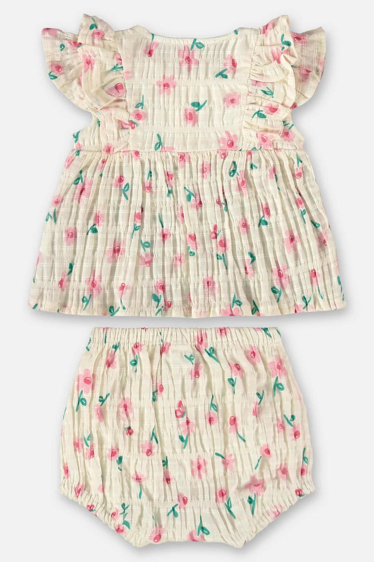 CONJUNTO BLUSA E CALCINHA EM TECIDO PLISADO  Ref: 45733