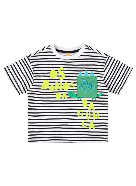 CONJUNTO INFANTIL PARA MENINO DINO COM CAMISETA E BERMUDA (BRANCO)
Ref: 62256