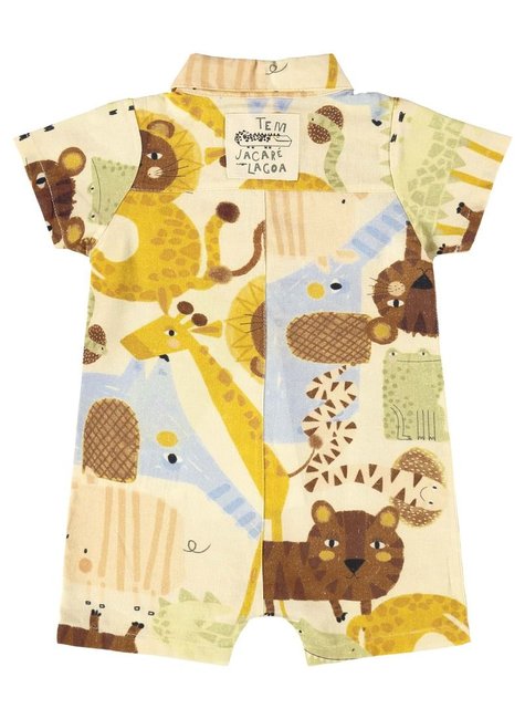 MACAQUINHO SAFARI PARA BEBÊ MENINO EM VISCOLINHO (OFF WHITE)
Ref: 62268