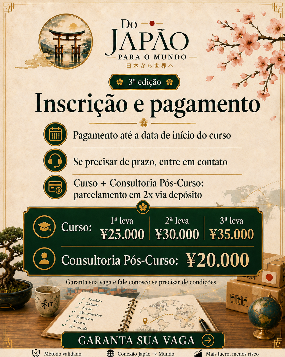 Curso "do Japão para o Mundo"