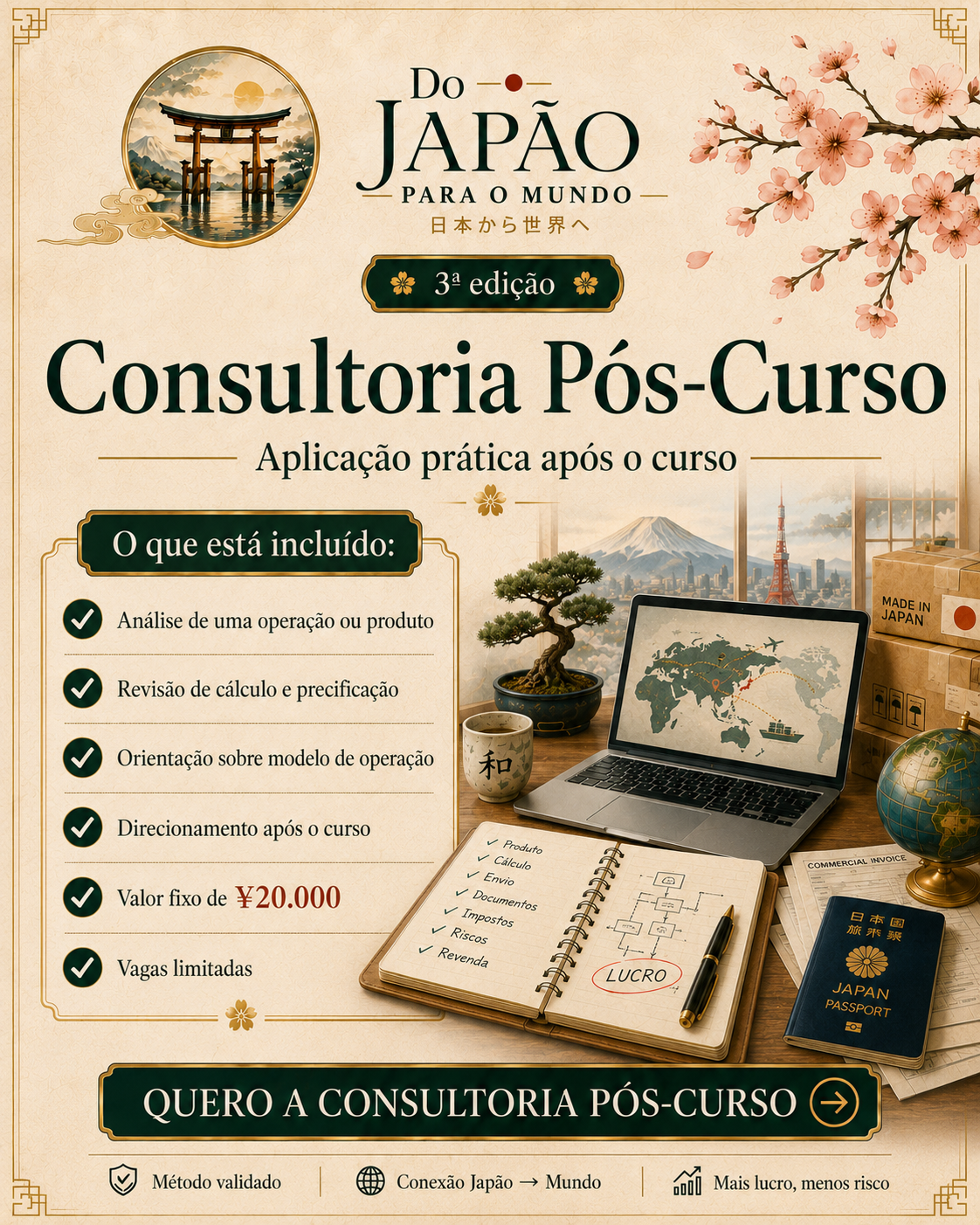 Curso "do Japão para o Mundo"