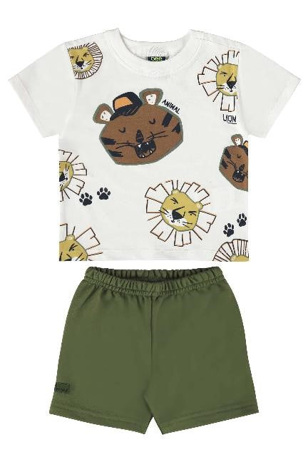 CONJUNTO CAMISETA MALHA BERMUDA MOLETOM ref 18000