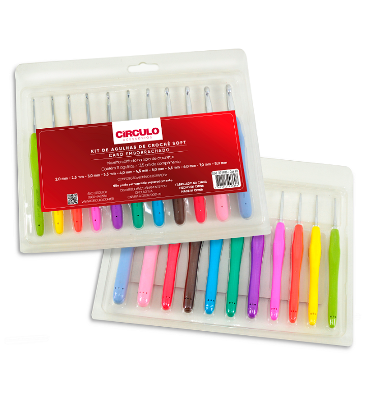 Set 11 agulhas crochê soft